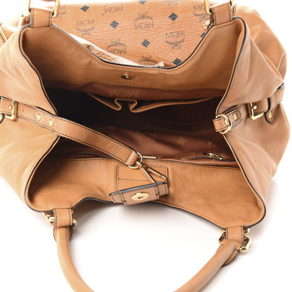 MCM Visetos Shoulder Bag Cognac 5 of 13