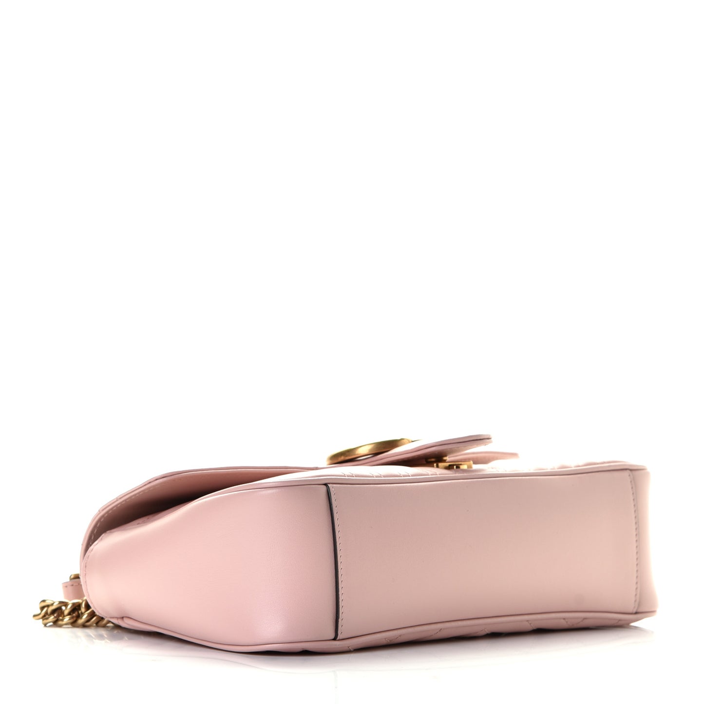 Calfskin Matelasse Small GG Marmont Shoulder Bag Perfect Pink
