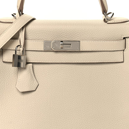 Hermes Togo Kelly Retourne 28 Craie 8 of 15