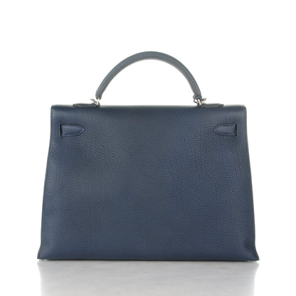 Hermes Fjord Kelly Sellier 40 Bleu Abysse 4 of 25