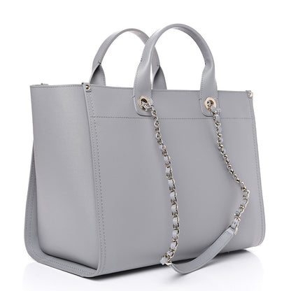 Chanel Caviar Studded Medium Deauville Tote Grey 2 of 9