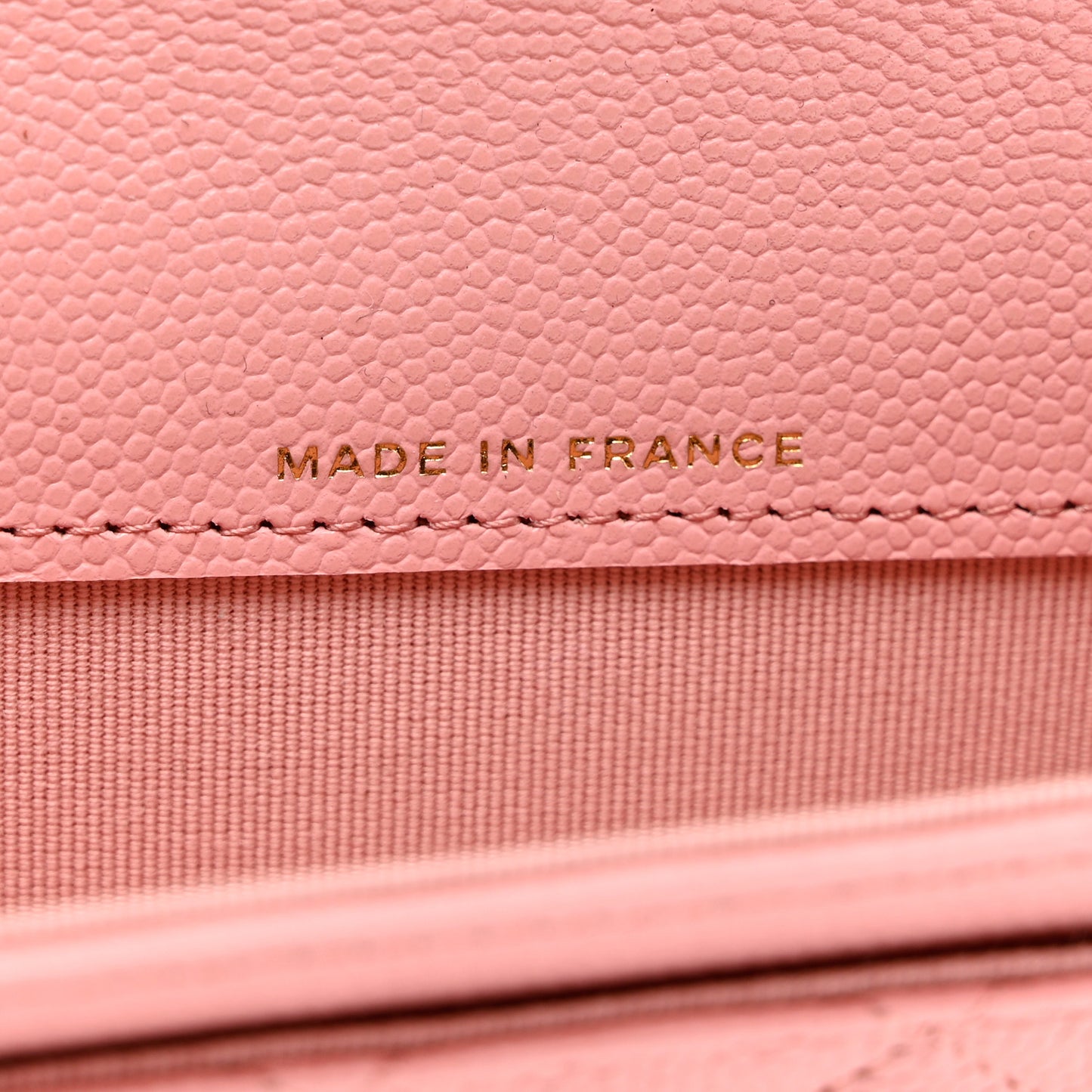 Caviar Quilted Flap Card Holder Wallet Light Pink