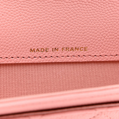 Chanel Caviar Quilted Flap Card Holder Wallet Light Pink 6 of 8