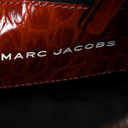 Marc Jacobs Croc Embossed Small The Tote Bag Spice Brown 6 of 12
