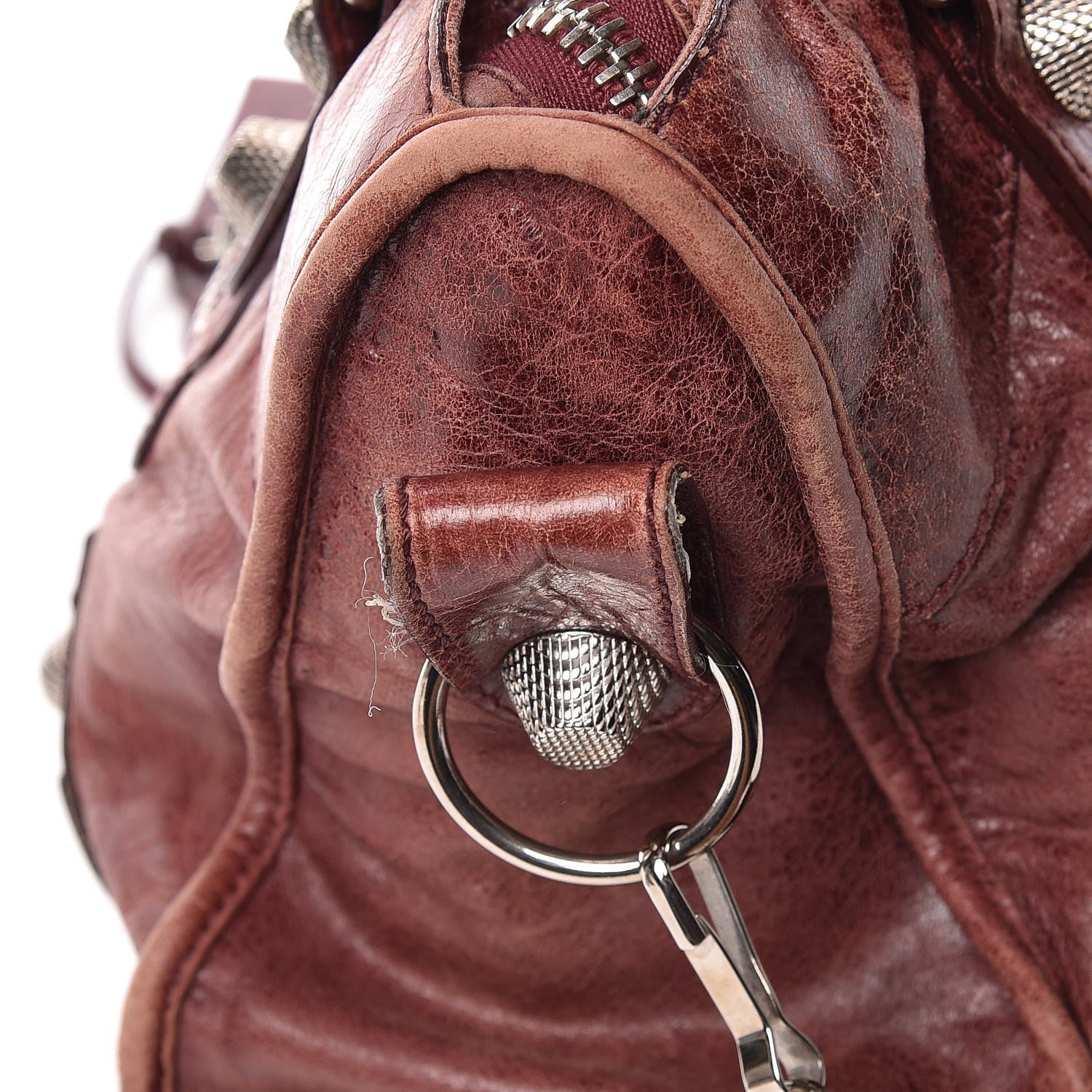 Balenciaga Agneau Giant 21 Silver Hardware City Dark Wine 17 of 20