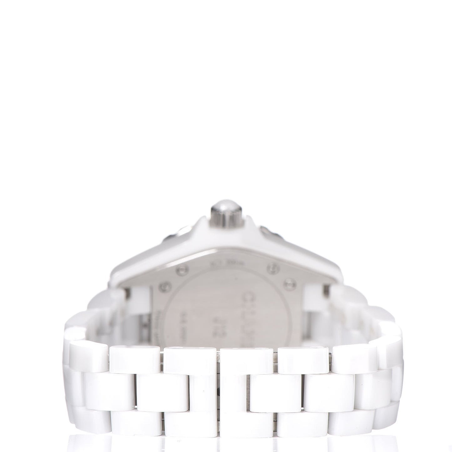 Stainless Steel Ceramic Diamond Mother of Pearl 33mm J12 Quartz Watch White