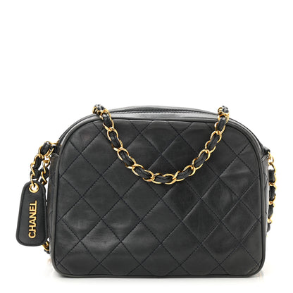 Chanel Lambskin Quilted Camera Case Black 1 of 10