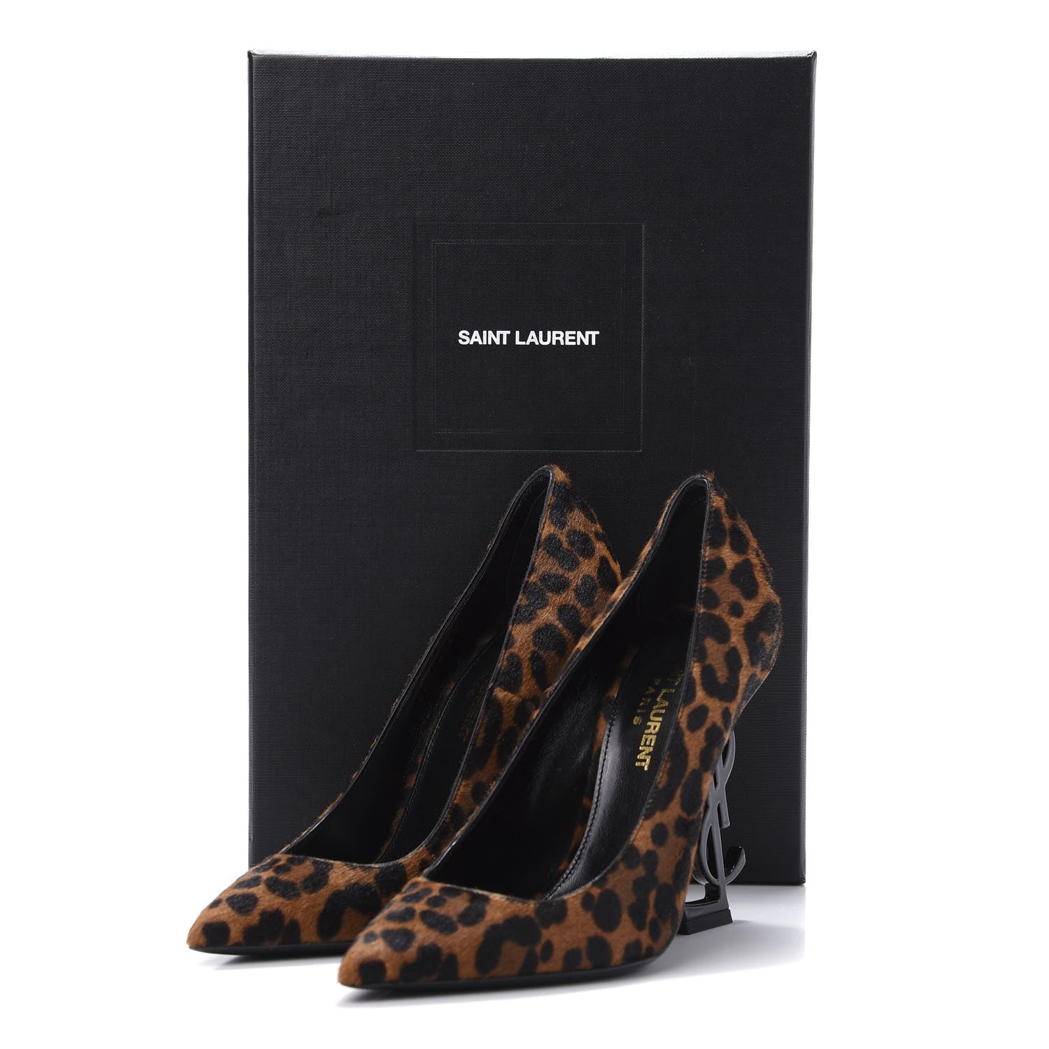 Saint Laurent Calf Hair Leopard Print Opyum 110 Pumps 35 Brown 10 of 10