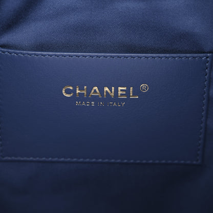 Chanel Washed Denim Quilted Medium Chanel 25 Handbag Blue 7 of 11