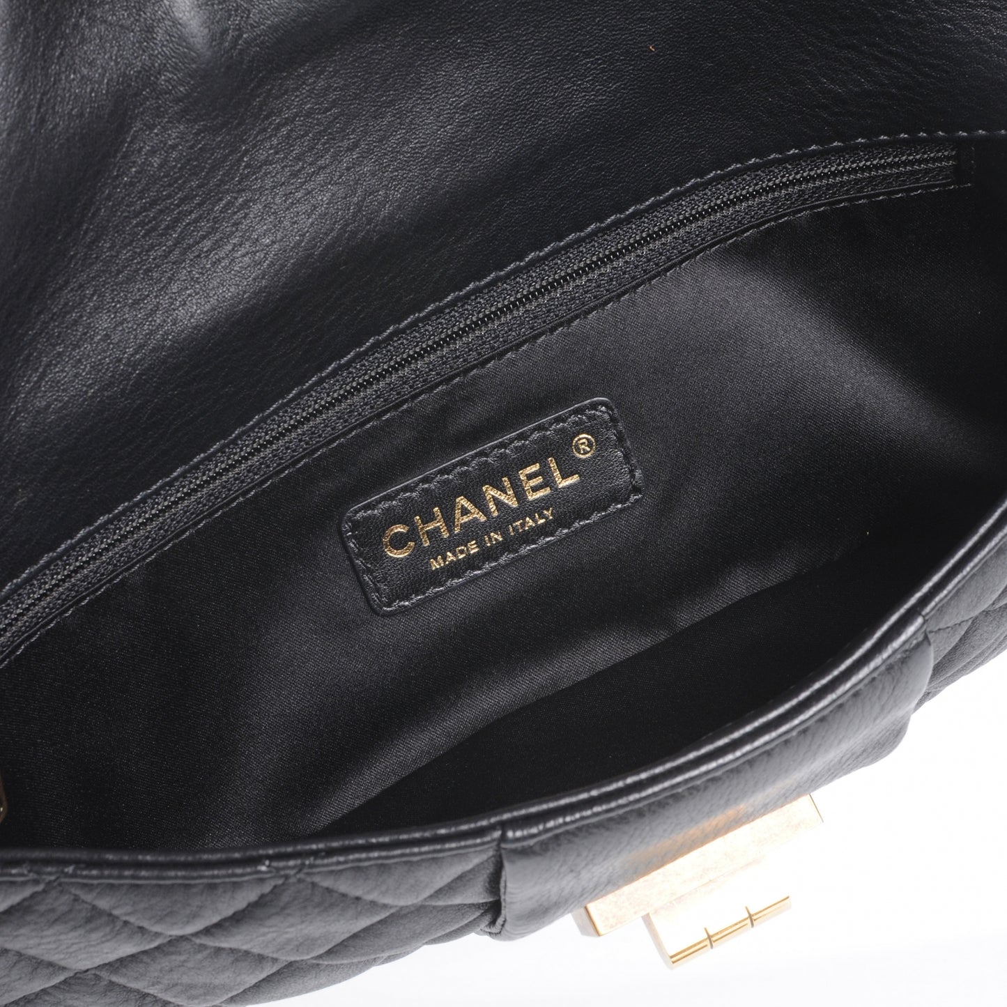 Leather Mademoiselle Clutch Black