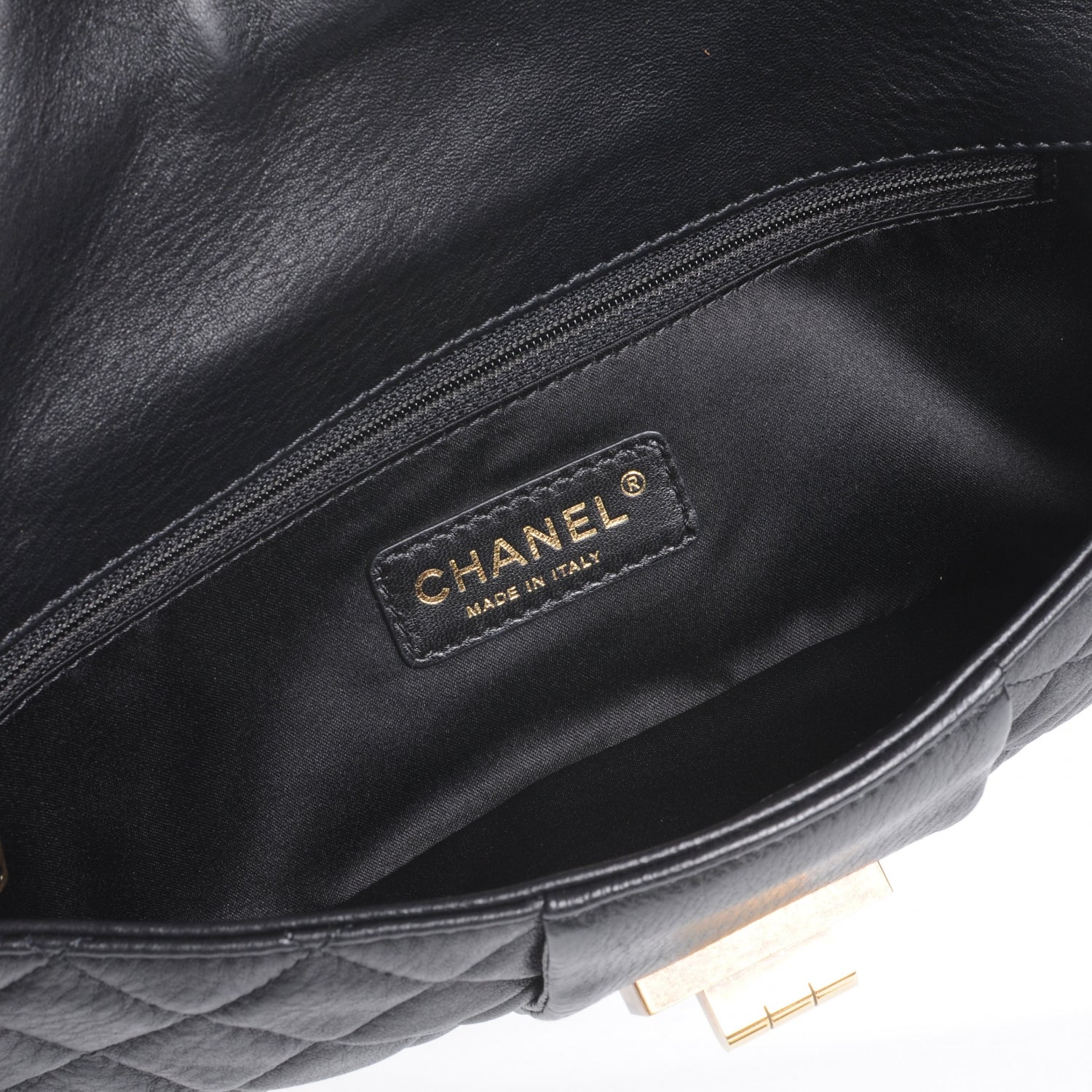 Chanel Leather Mademoiselle Clutch Black 5 of 7