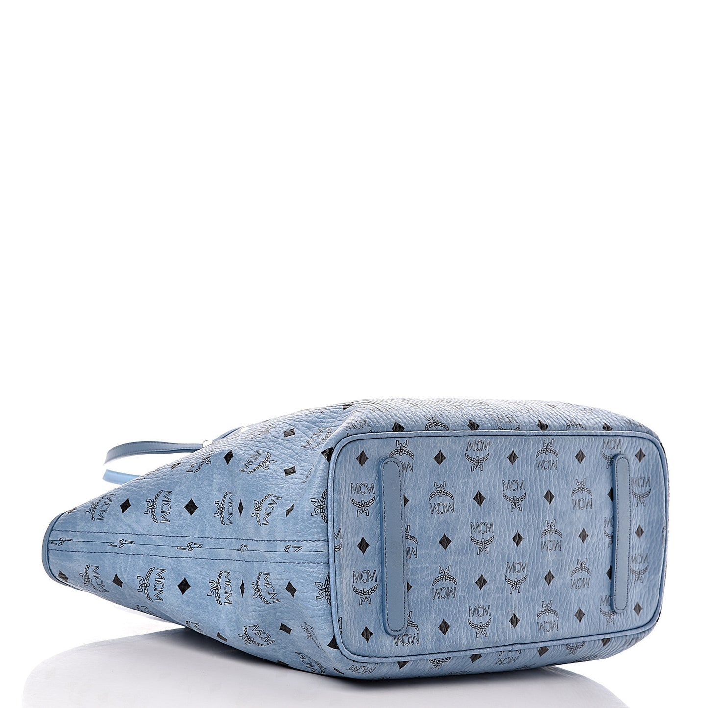 Visetos Medium Anya Zip Top Shopper Tote Blue