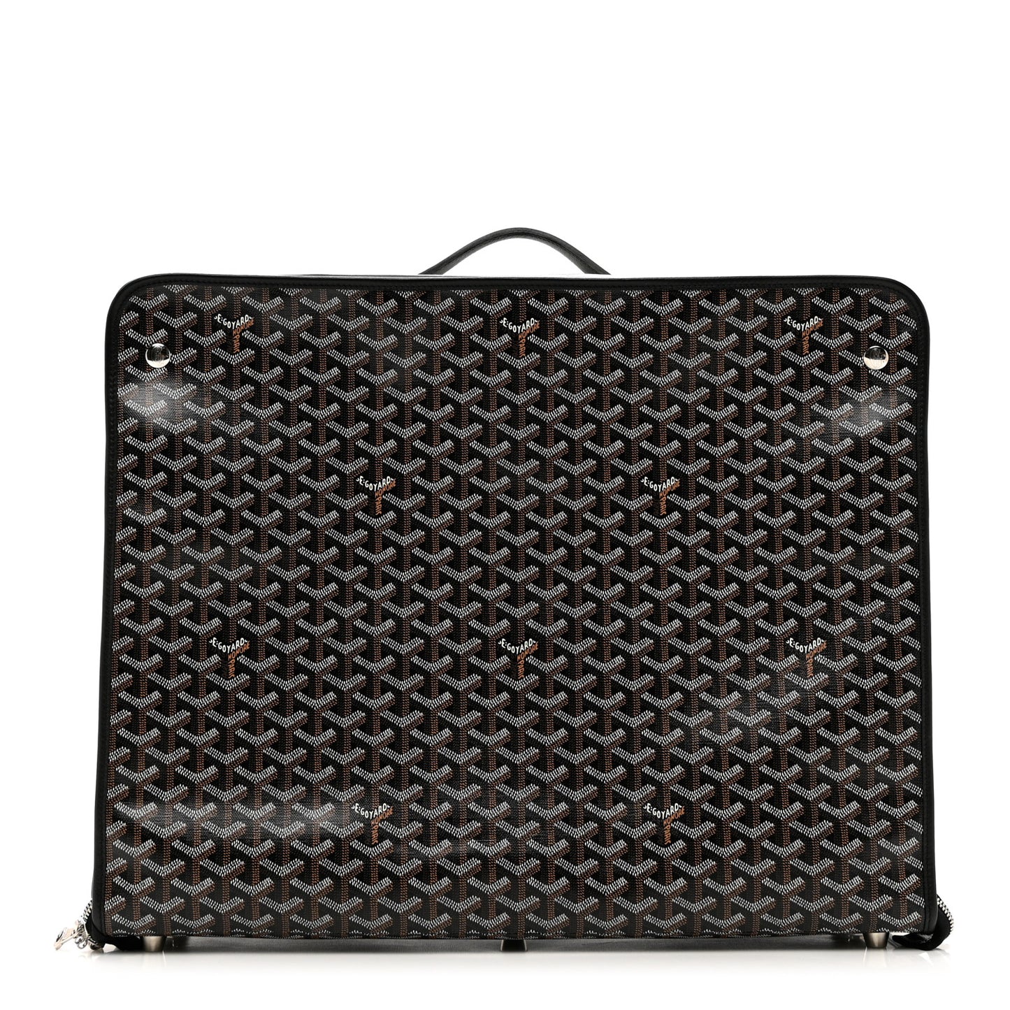 Goyardine Caravelle 50 Folding Suitcase Black