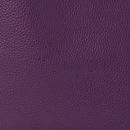 Hermes Taurillon Clemence Double Sens 45 Reversible Tote Bleu Zanzibar Ultraviolet 16 of 17