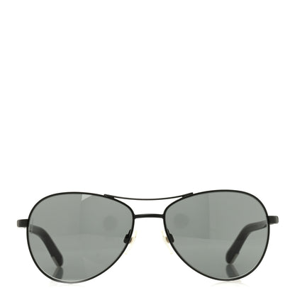 Chanel Metal Aviator CC Sunglasses 4201 Black 2 of 8