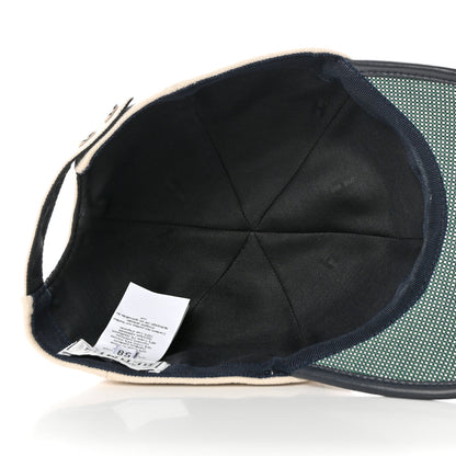 Hermes Cotton Tess Pop Cap 58 Ecru Marine 7 of 10