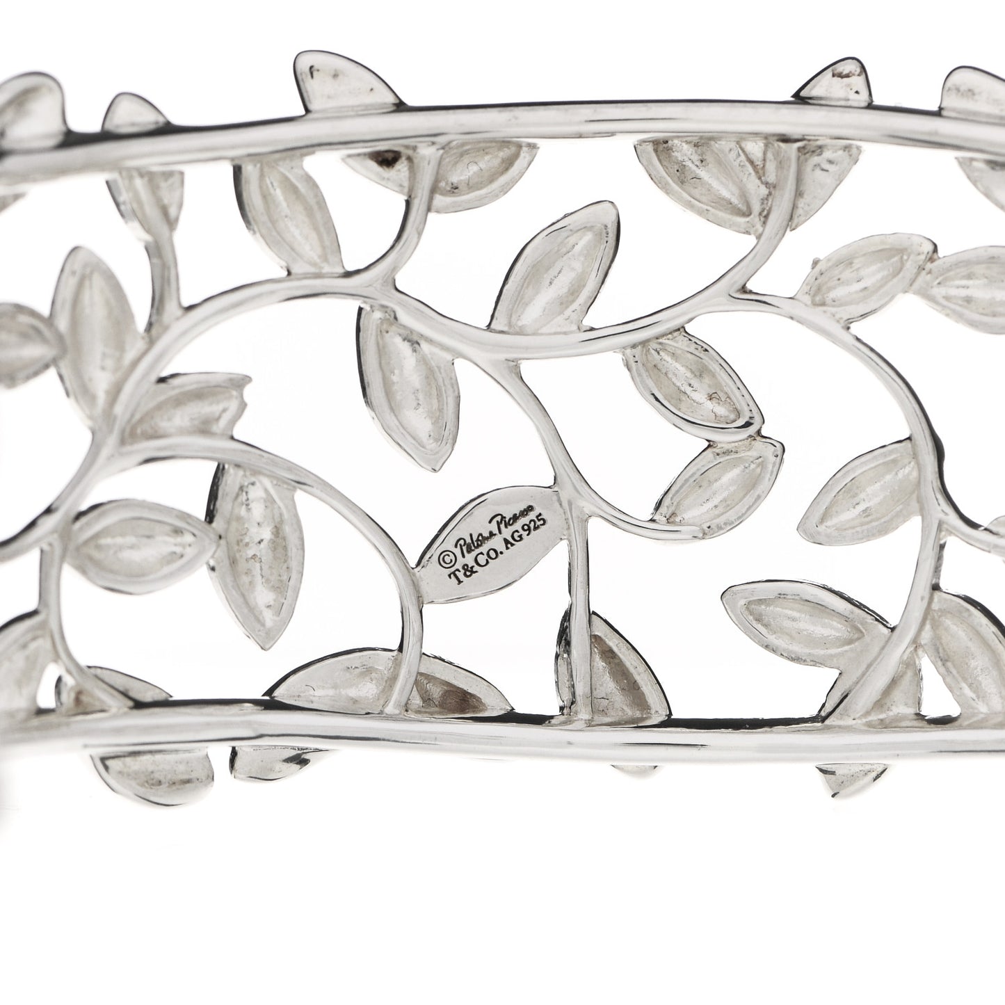 Sterling Silver Paloma Picasso Olive Leaf Cuff Bracelet