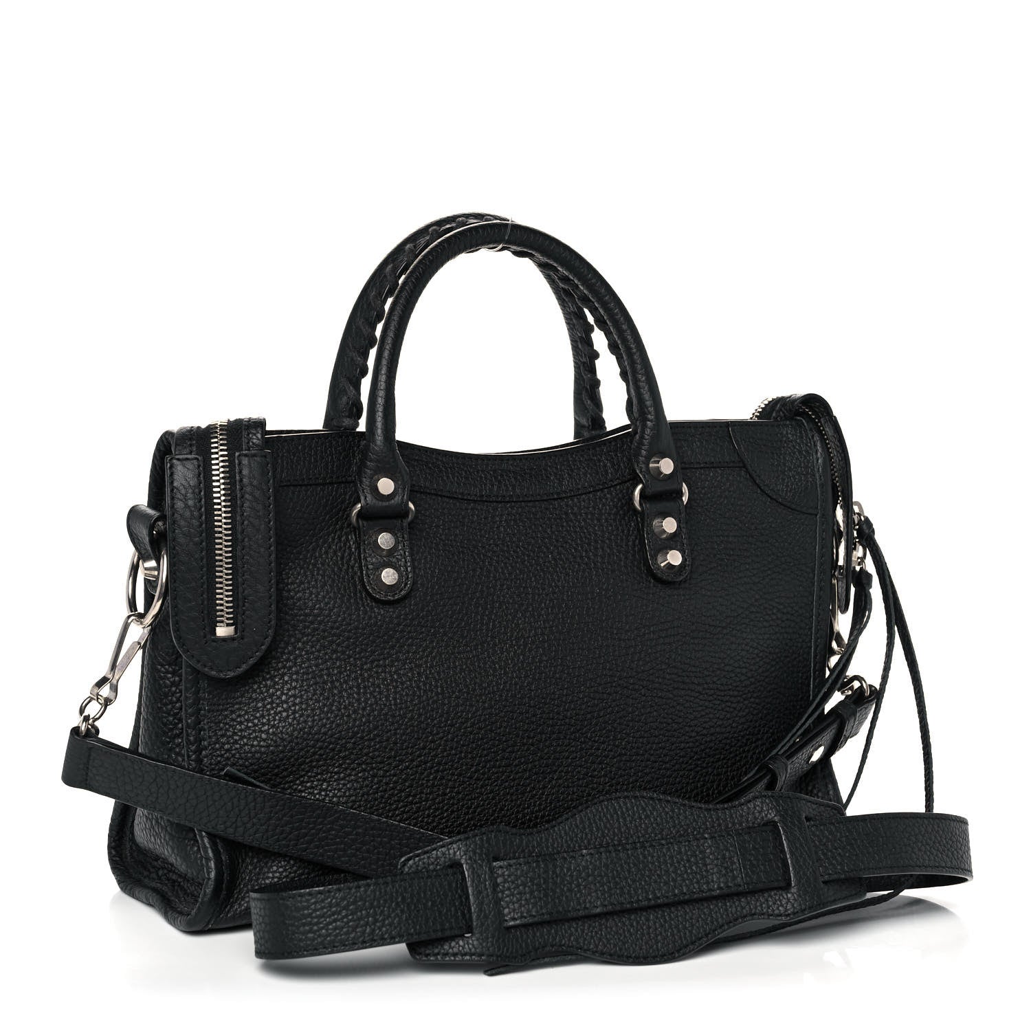 Balenciaga Vibrato Calfskin Classic Silver Hardware S City Black 3 of 11