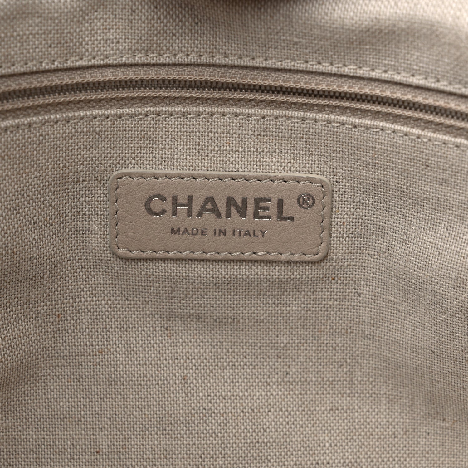 Chanel Mixed Fibers Small Deauville Tote Beige 7 of 12