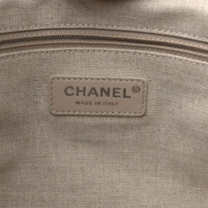 Chanel Mixed Fibers Small Deauville Tote Beige 7 of 12