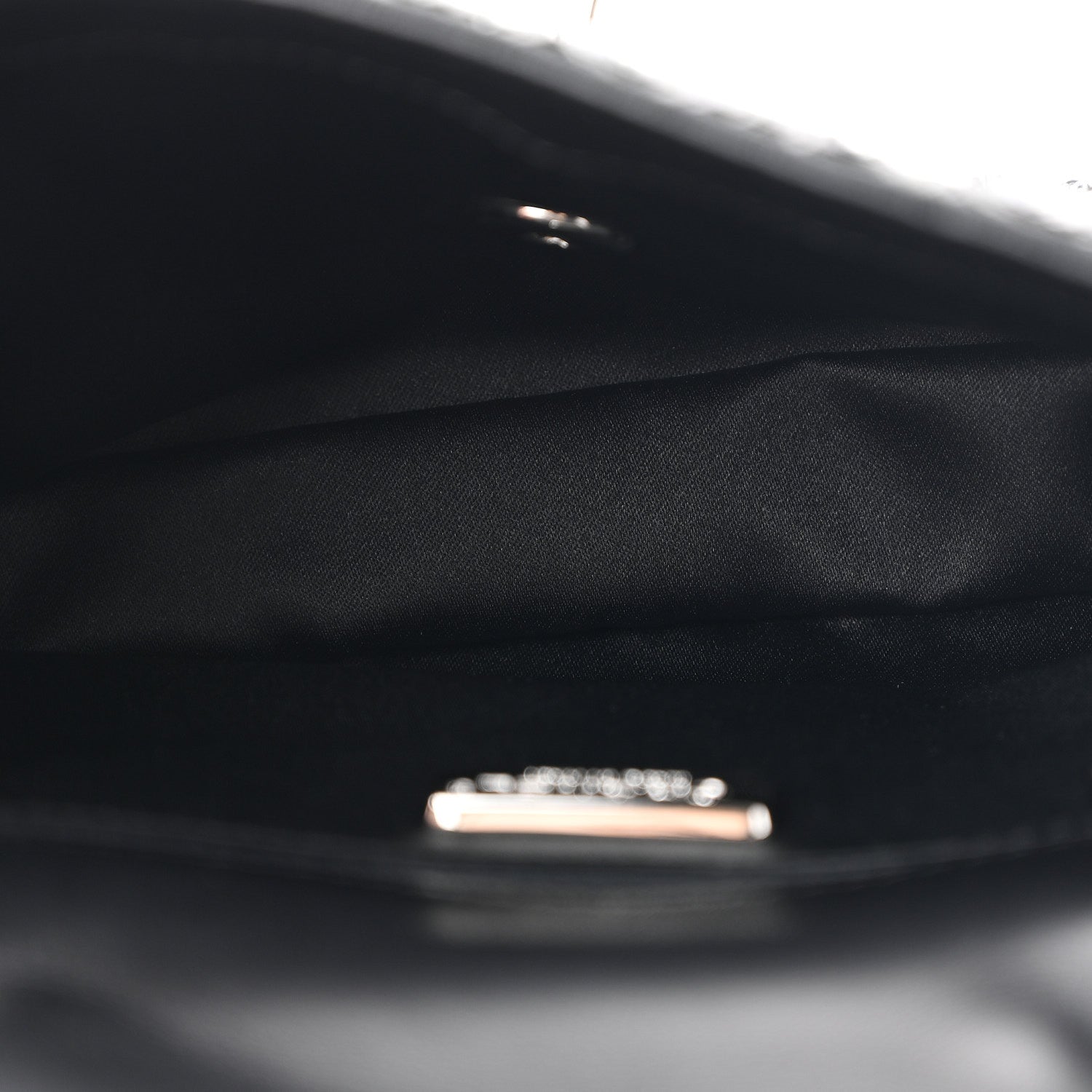 Chanel Sequins Chevron Mini Rectangular Flap Black Blue 5 of 11