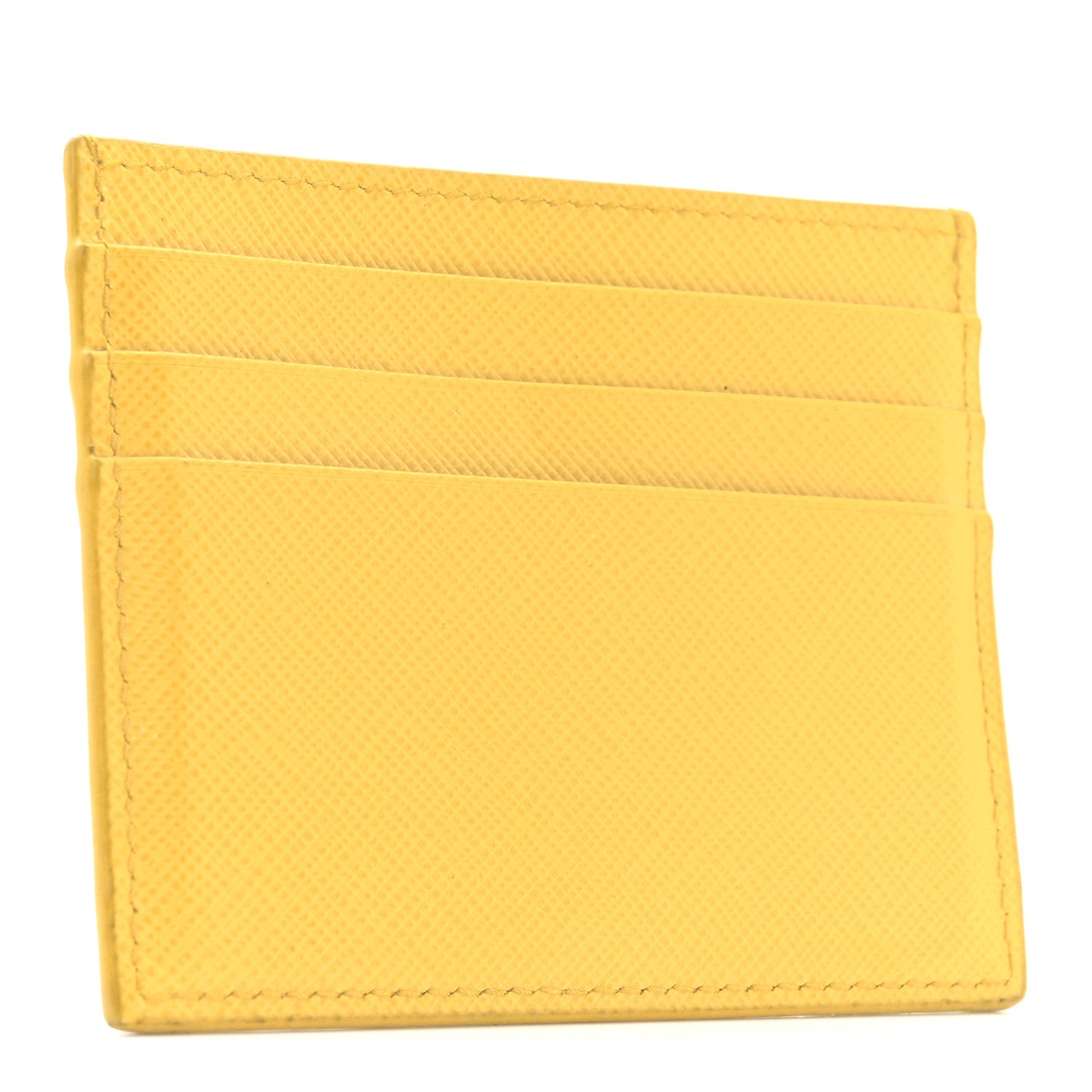 Saffiano Metal Card Holder Soleil