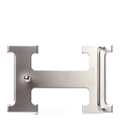 Hermes Brushed Palladium 32mm H Belt Buckle 2 of 4