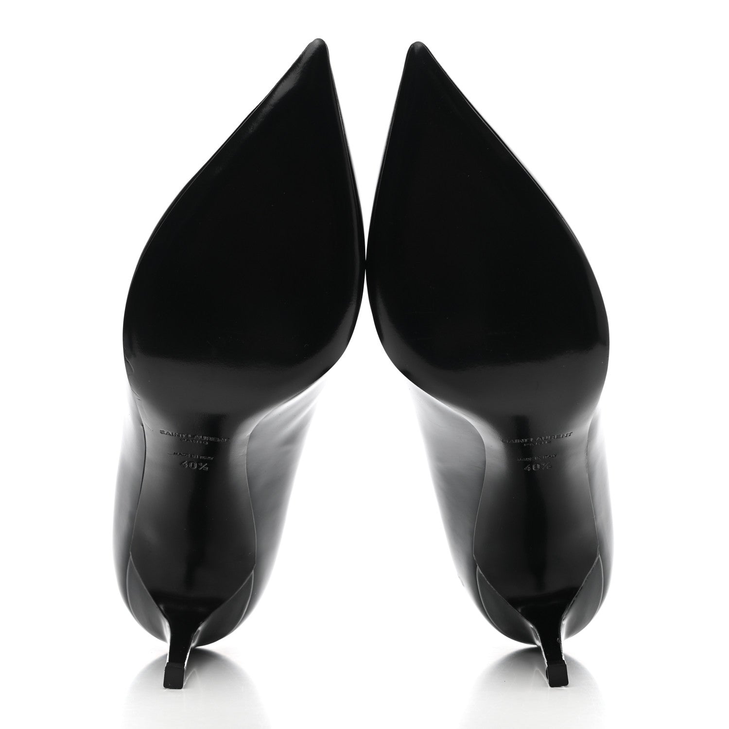 Saint Laurent Patent Calfskin Anja 85 Pumps 40.5 Black 5 of 11