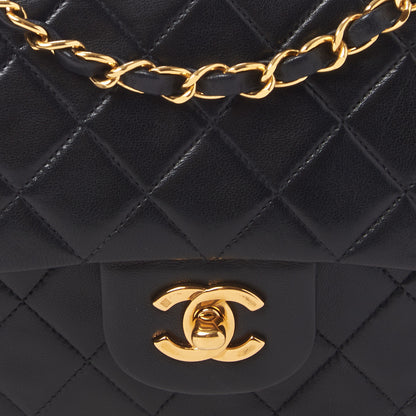 Chanel Lambskin Quilted Medium Double Flap Black 8 of 10