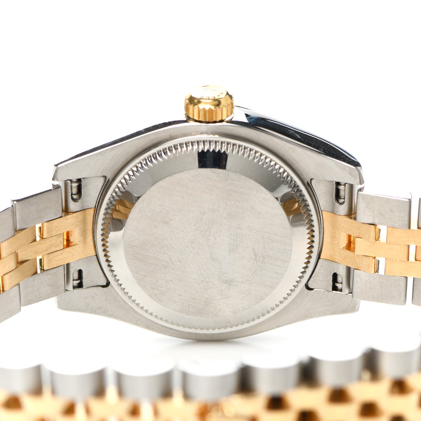 Stainless Steel 18K Yellow Gold Diamond 26mm Oyster Perpetual Datejust Watch Blue 179173