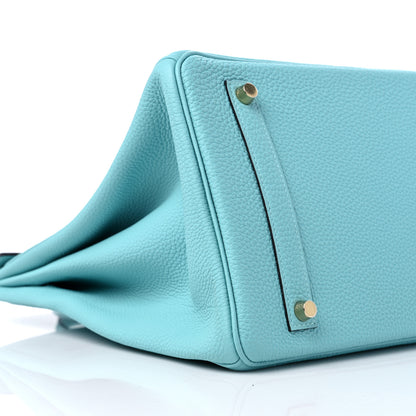 Hermes Togo Birkin 35 Bleu Atoll 8 of 9