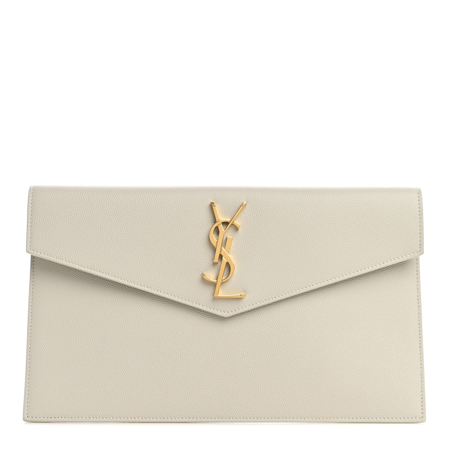 Saint Laurent Grain De Poudre Uptown Pouch Crema Soft 1 of 8