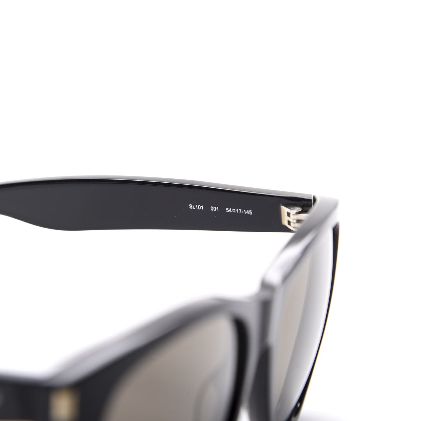Acetate SL101 Sunglasses Black Shiny Grey