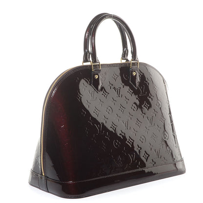 Louis Vuitton Vernis Alma GM Amarante 3 of 7