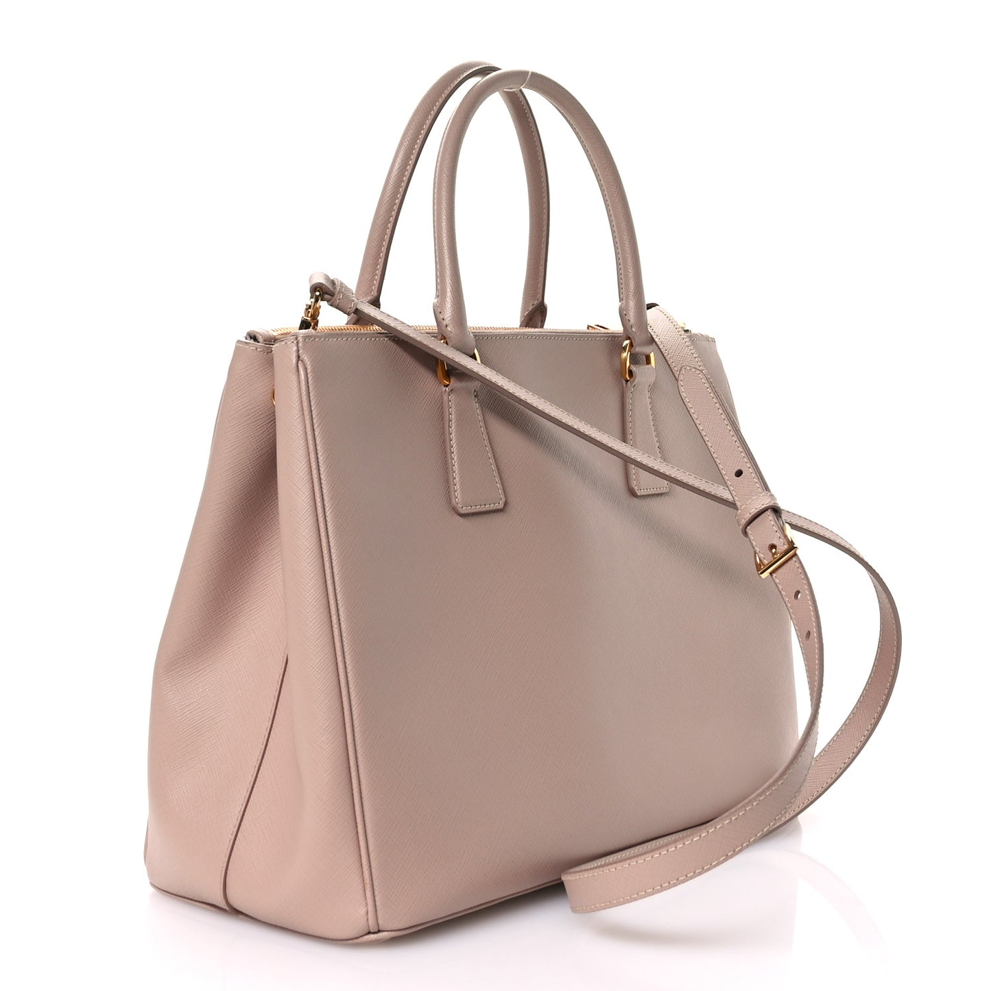 Saffiano Medium Galleria Double Zip Tote Cammeo