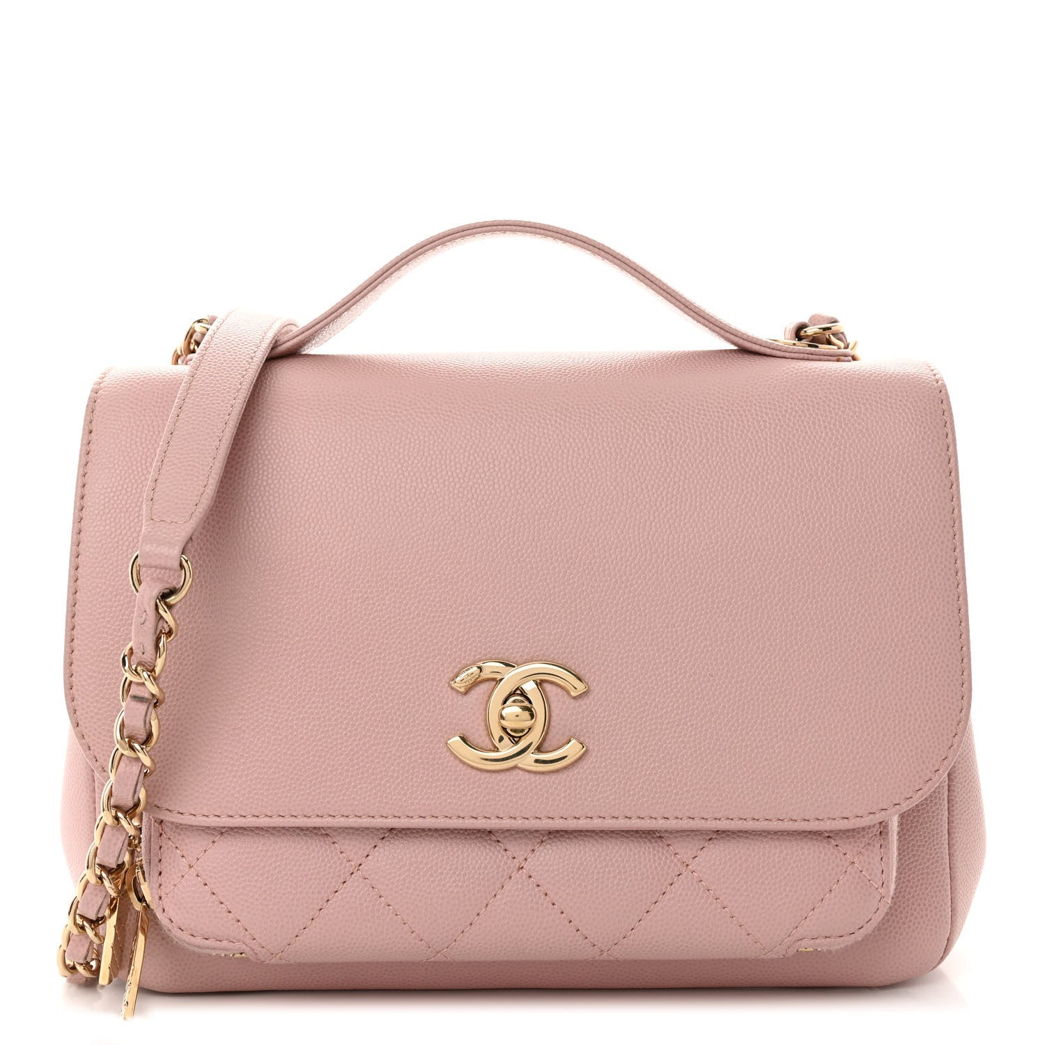 Chanel Caviar Quilted Small Business Affinity Flap Light Pink 1 of 10