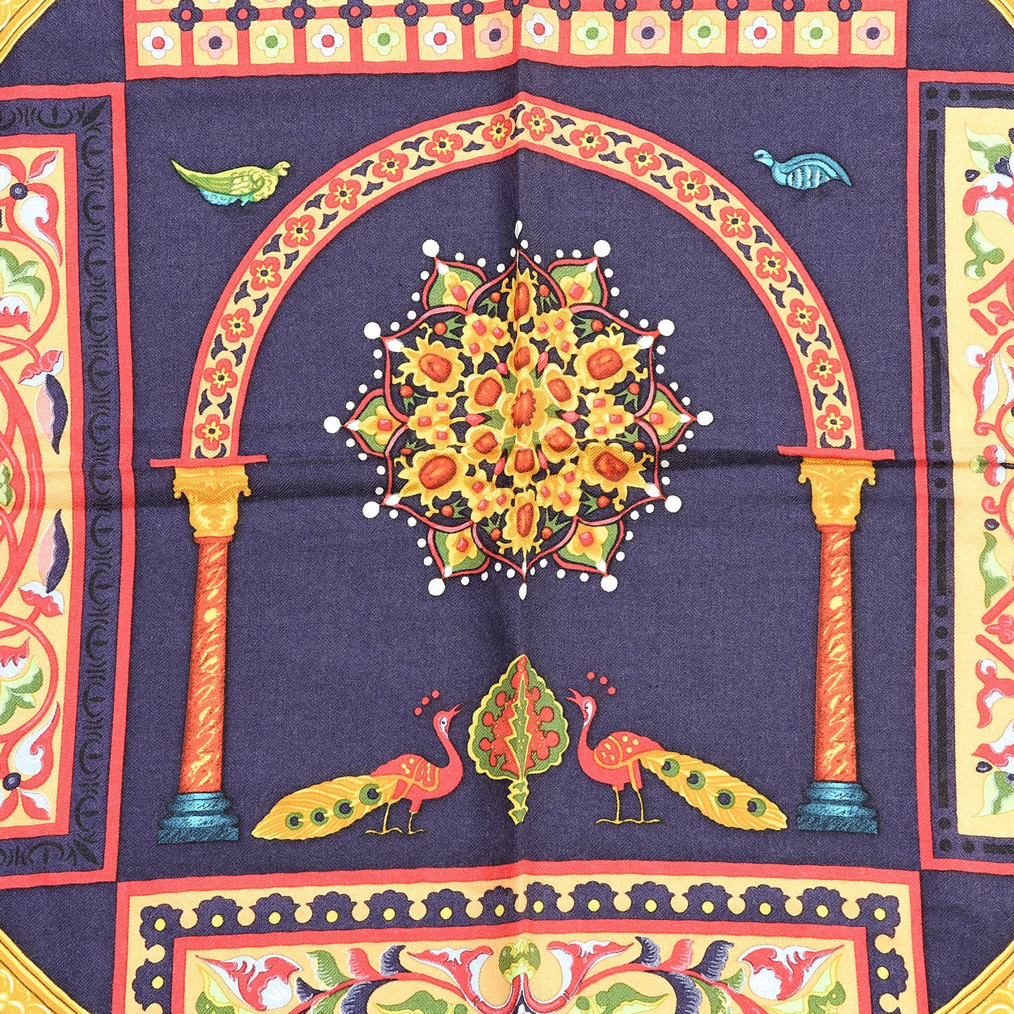 Silk Cashmere Ciels Byzantins Shawl 140
