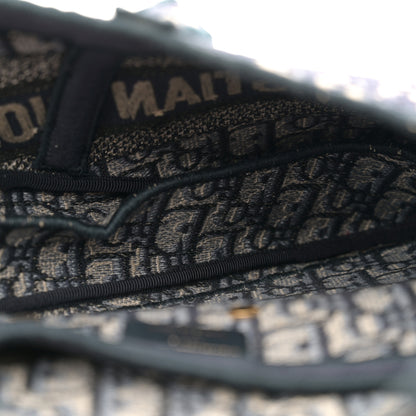 Christian Dior Oblique Embroidered Saddle Bag Blue 5 of 11