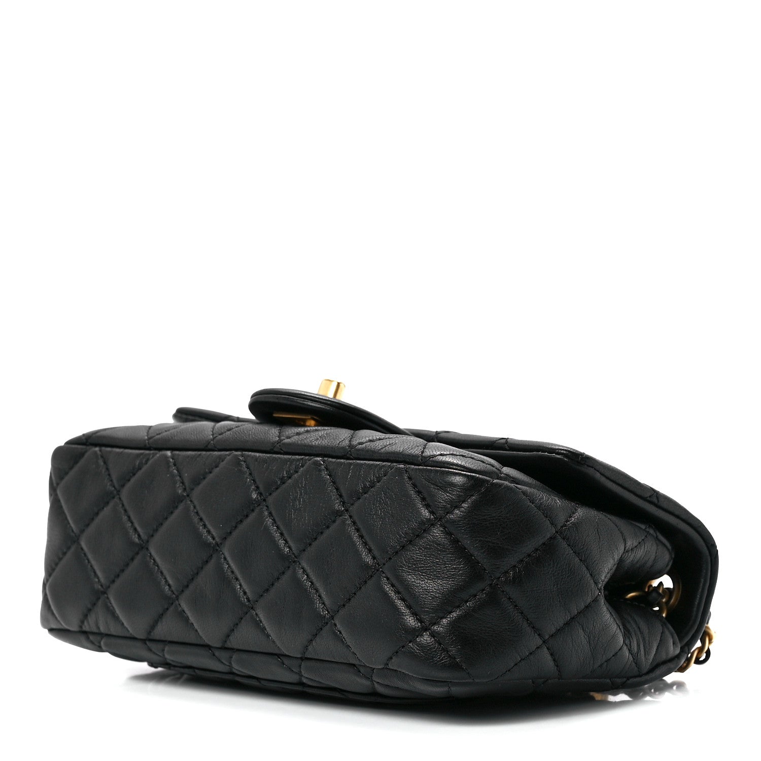 Chanel Lambskin Quilted Mini Rectangular Pearl Crush Flap Black 10 of 12