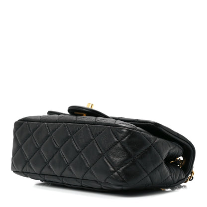 Chanel Lambskin Quilted Mini Rectangular Pearl Crush Flap Black 10 of 12