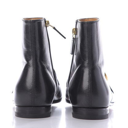 Gucci Goatskin Web Mens GG Ankle Boots 9.5 Black 5 of 12