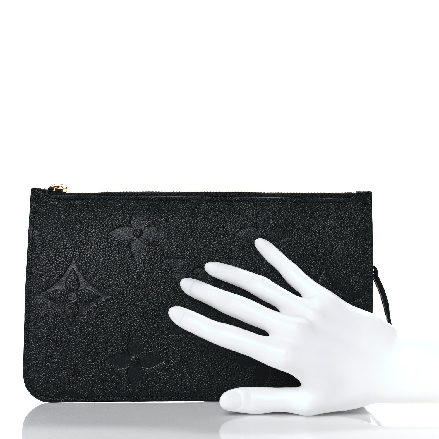 Louis Vuitton Empreinte Monogram Giant Neverfull MM Pochette Black 2 of 7