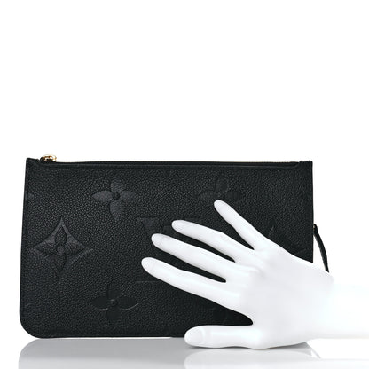 Louis Vuitton Empreinte Monogram Giant Neverfull MM Pochette Black 2 of 7