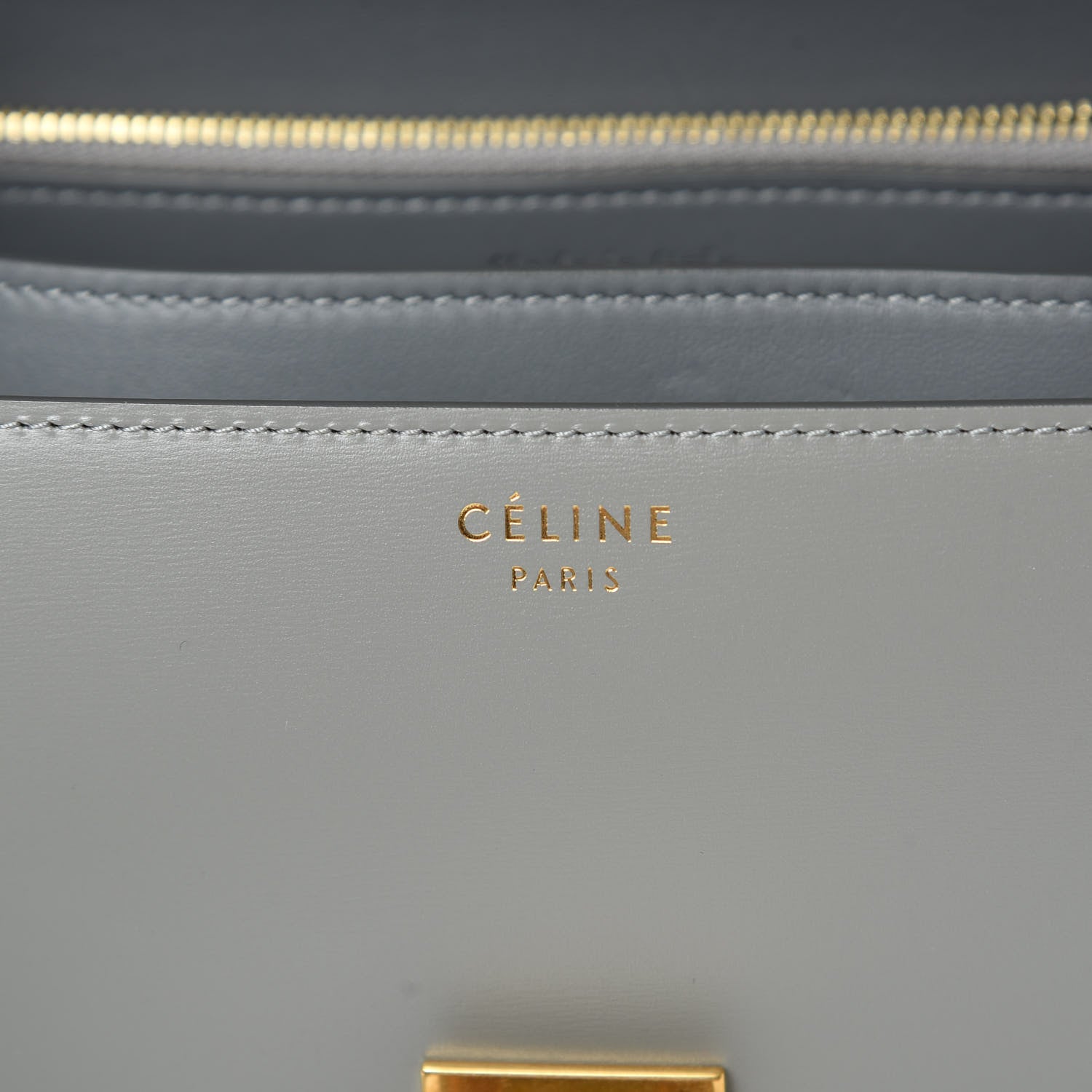 Celine Box Calfskin Medium Classic Box Flap Bag Zinc 6 of 11