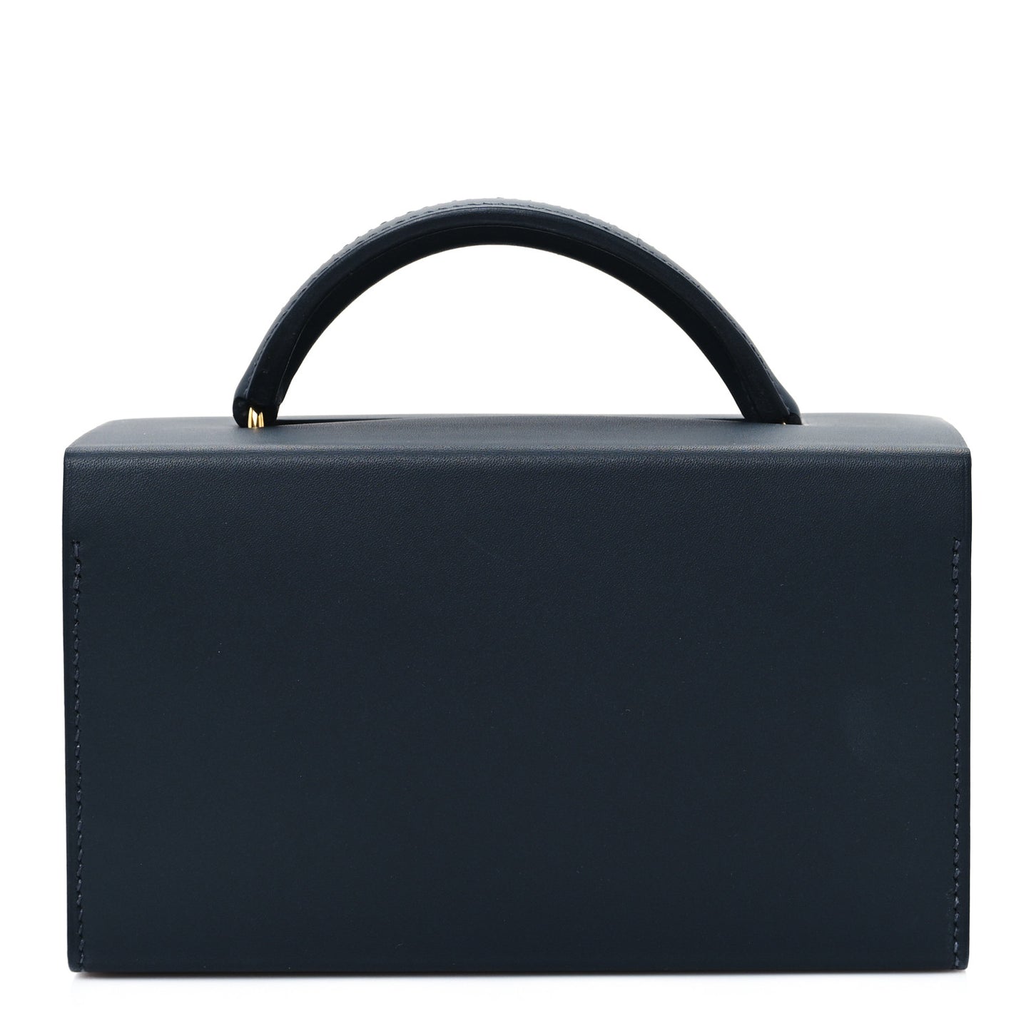 Vache Hunter Shiny Crocodile Petit H Box Bag Caban Black Menthe