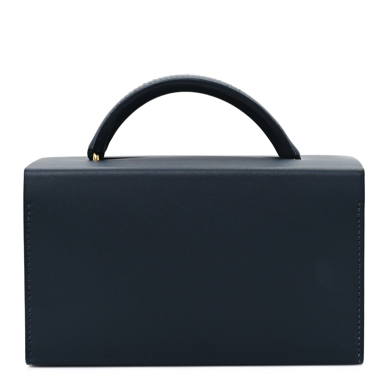Hermes Vache Hunter Shiny Crocodile Petit H Box Bag Caban Black Menthe 1 of 10