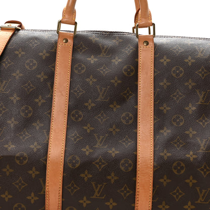 Louis Vuitton Monogram Keepall Bandouliere 55 7 of 9