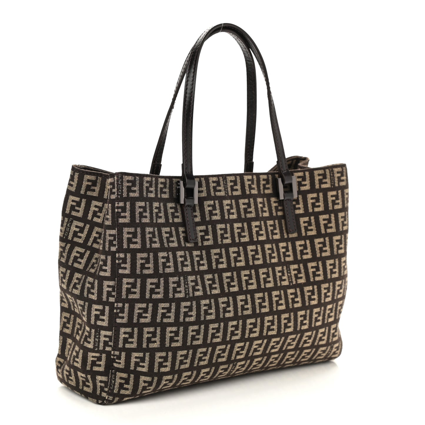 Zucchino Vitello Small Tote Testa di Moro Beige