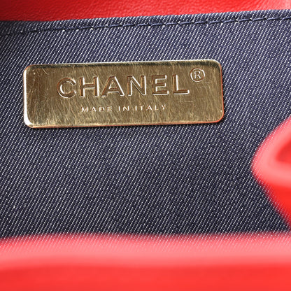 Chanel Lambskin CC Mania Backpack Red 5 of 9