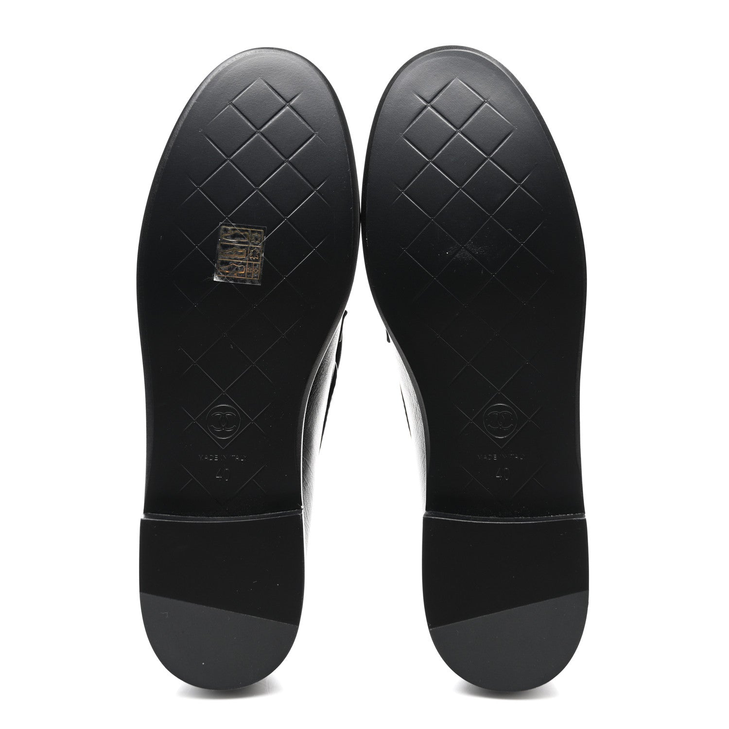 Chanel Lambskin Quilted CC Turnlock Loafers 40 Black 5 of 8
